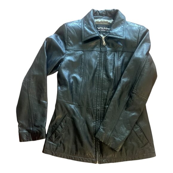 Wilsons Leather Thinsulate Ultra Women’s Leather Biker Jacket Coat Size Medium - Picture 1 of 15